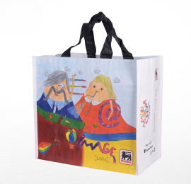 Túi xách siêu thị - PP Dệt hoạ tiết