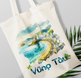 Túi vải canvas đi biển