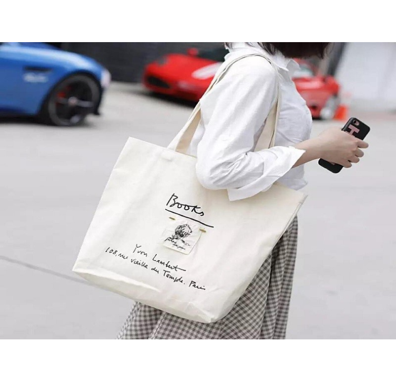 Túi vải canvas phong cách Nhật Bản